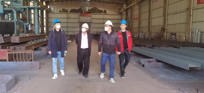 Q355B Estructura prefabricada de acero Estructura de acero de almacén 10
