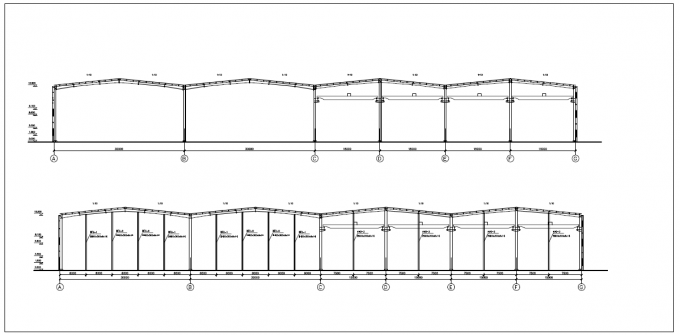 Fabricación Estructura de acero galvanizado Almacén de la iglesia Instalación rápida 1