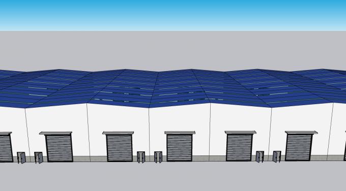 Fabricación Estructura de acero galvanizado Almacén de la iglesia Instalación rápida 2