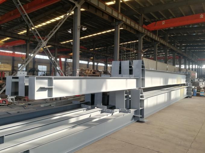 Fabricación de acero estructural prefabricado de alta resistencia con vigas H pintadas / galvanizadas 0