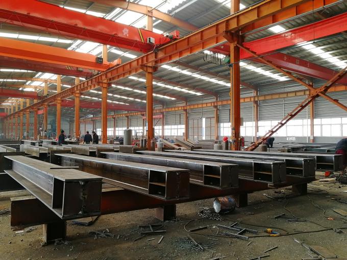 Taller de prefabricación Cisterna industrial Cuadro de metal Cisterna de almacén Estructura de acero de alta resistencia 17