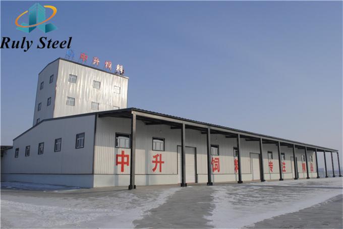 H-Sección de acero Casa de aves de corral prefabricada Estructura de acero metálico CE 0